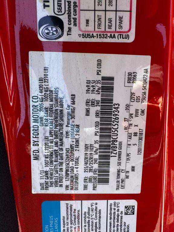 used 2012 Ford Mustang car, priced at $28,990