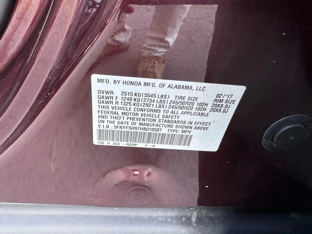 used 2017 Honda Pilot car, priced at $14,550