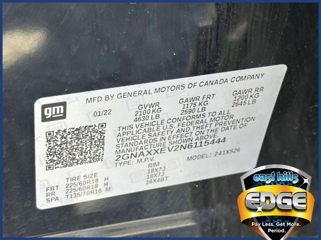 used 2022 Chevrolet Equinox car, priced at $22,995