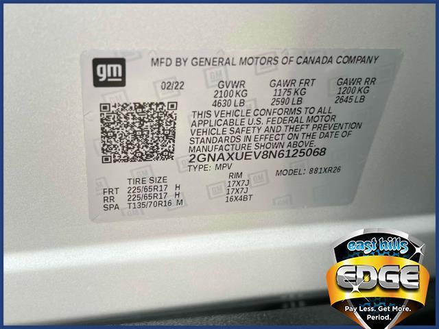 used 2022 Chevrolet Equinox car, priced at $19,495