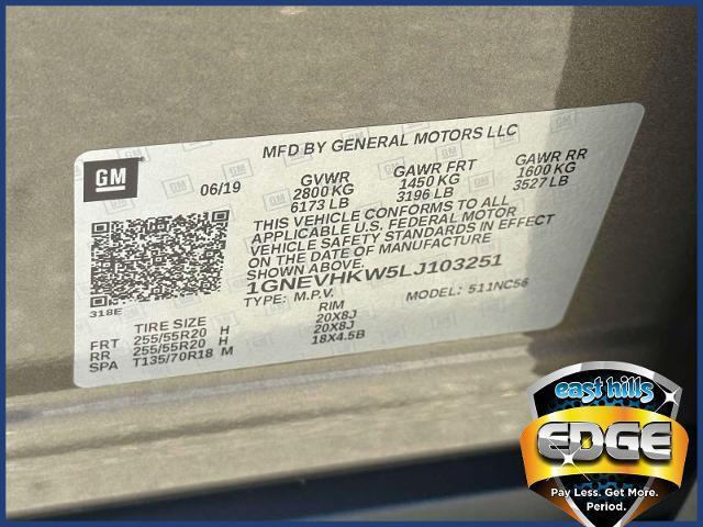 used 2020 Chevrolet Traverse car, priced at $25,995