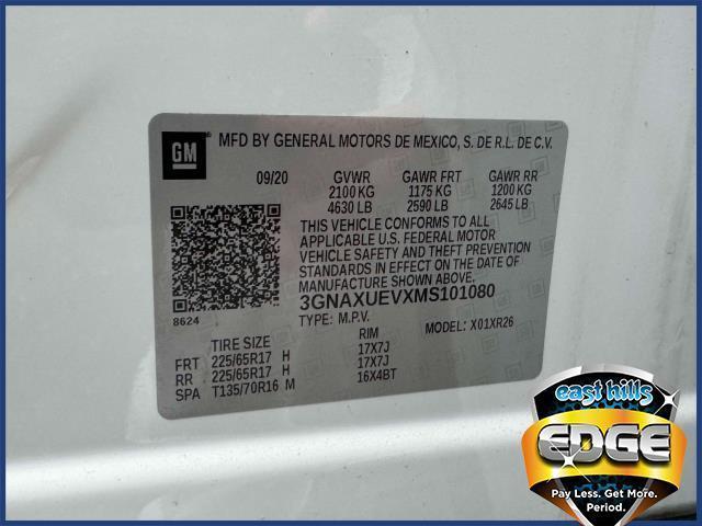 used 2021 Chevrolet Equinox car, priced at $19,595