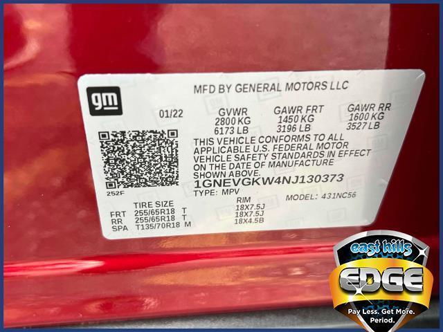 used 2022 Chevrolet Traverse car, priced at $27,995