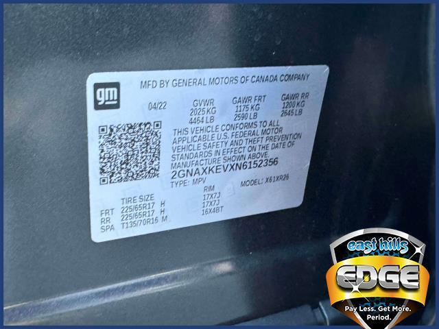 used 2022 Chevrolet Equinox car, priced at $21,995