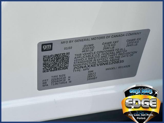 used 2022 Chevrolet Equinox car, priced at $23,495