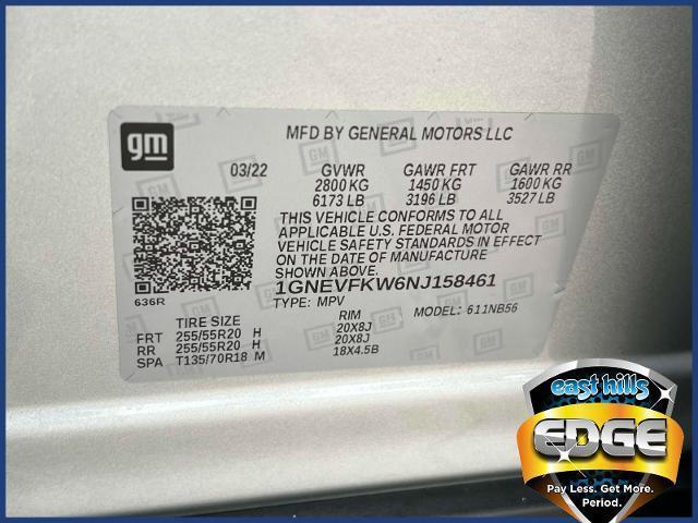 used 2022 Chevrolet Traverse car, priced at $26,995