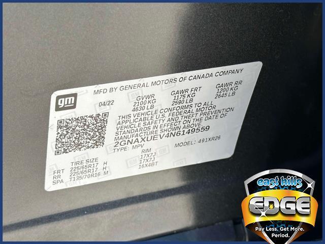 used 2022 Chevrolet Equinox car, priced at $19,495
