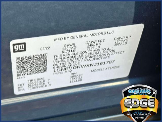 used 2022 Chevrolet Traverse car, priced at $26,999