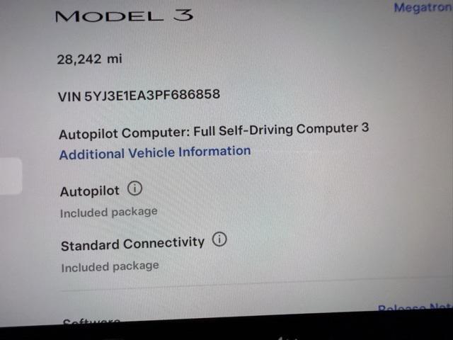used 2023 Tesla Model 3 car, priced at $25,996