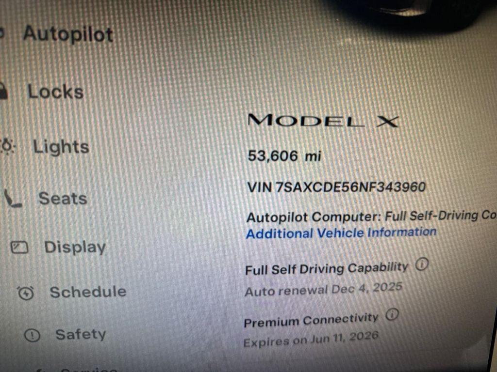 used 2022 Tesla Model X car, priced at $52,638