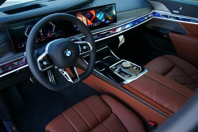 new 2025 BMW 740 car, priced at $110,575