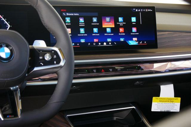 new 2025 BMW 740 car, priced at $104,475