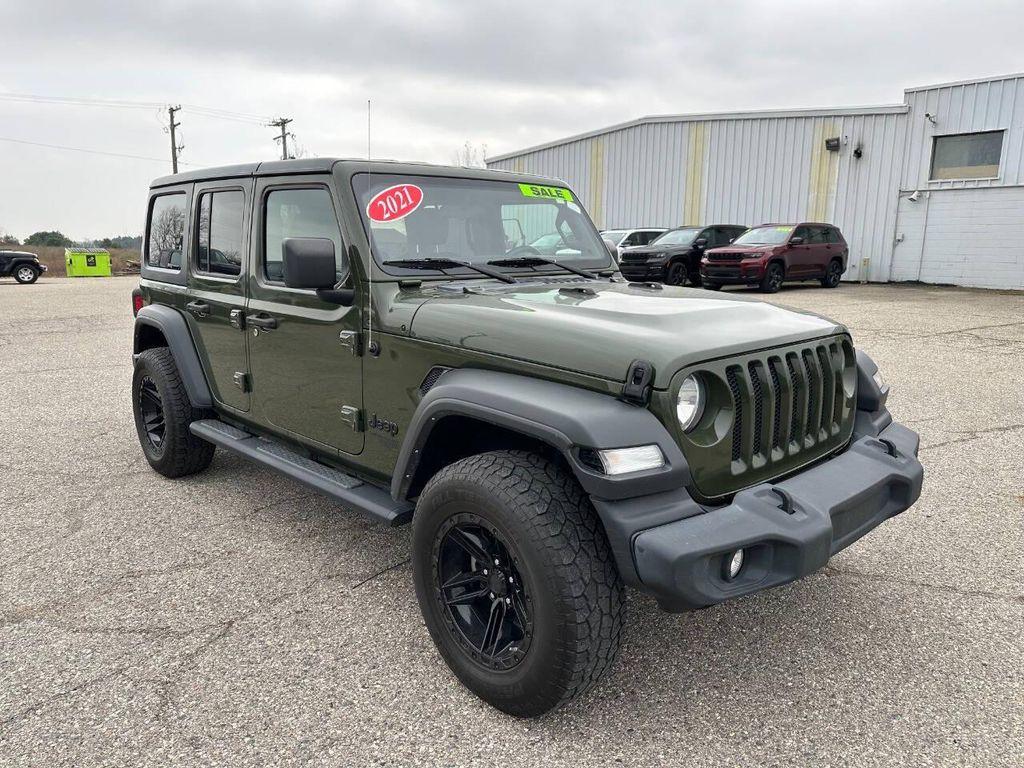 used 2021 Jeep Wrangler Unlimited car, priced at $22,495