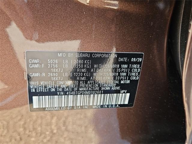used 2021 Subaru Outback car, priced at $30,081