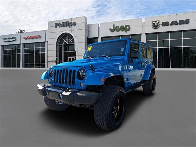 used 2014 Jeep Wrangler Unlimited car, priced at $21,992