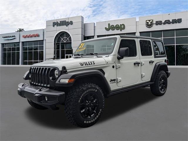 used 2021 Jeep Wrangler Unlimited car, priced at $34,931