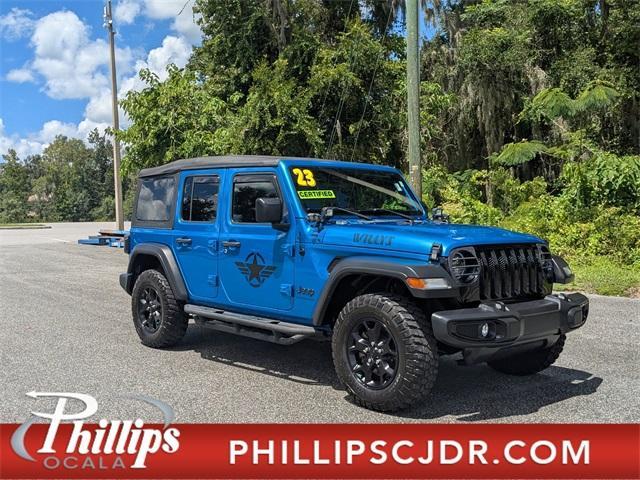 used 2023 Jeep Wrangler car, priced at $37,339