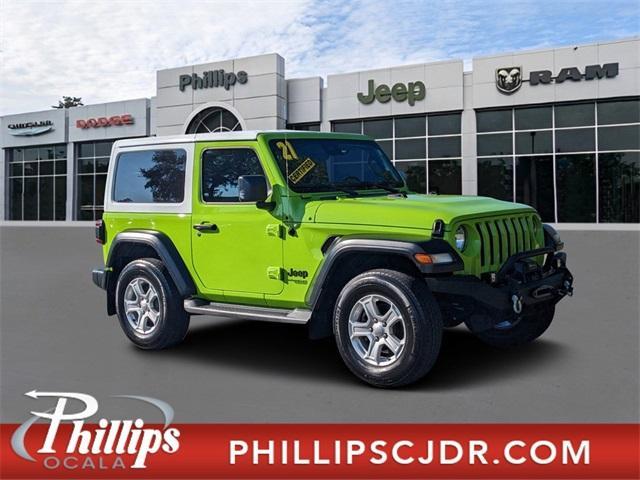 used 2021 Jeep Wrangler car, priced at $28,966