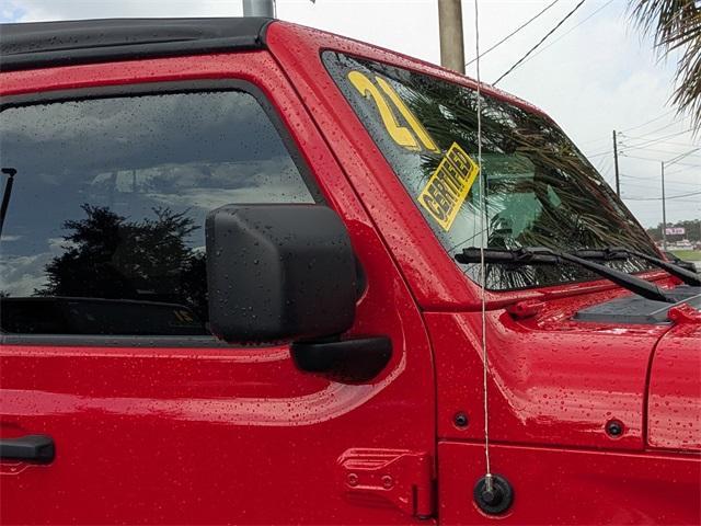 used 2021 Jeep Wrangler car, priced at $27,000