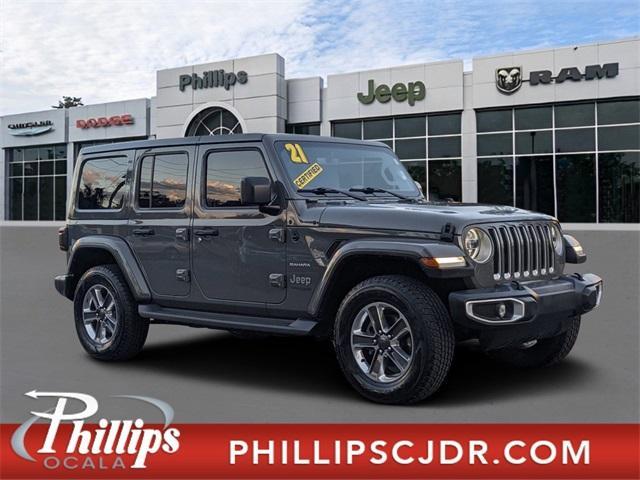 used 2021 Jeep Wrangler Unlimited car, priced at $34,788