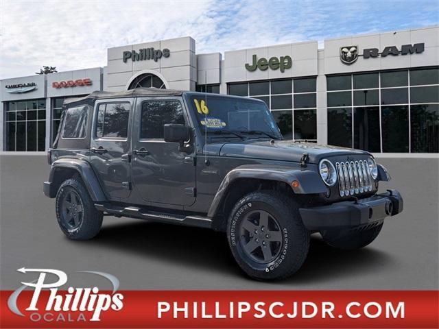 used 2016 Jeep Wrangler Unlimited car, priced at $19,999