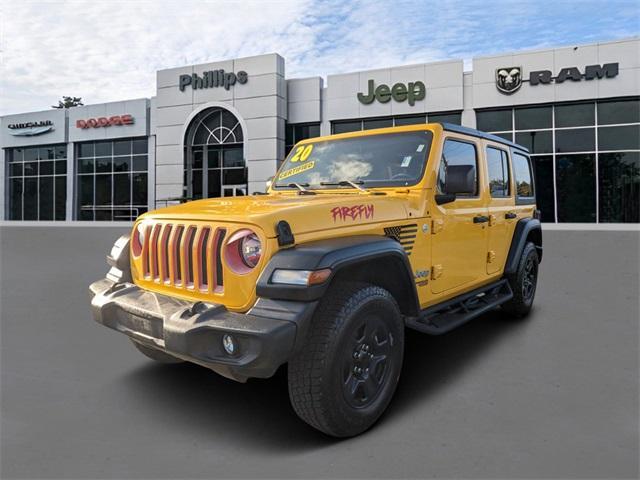 used 2020 Jeep Wrangler Unlimited car, priced at $28,349