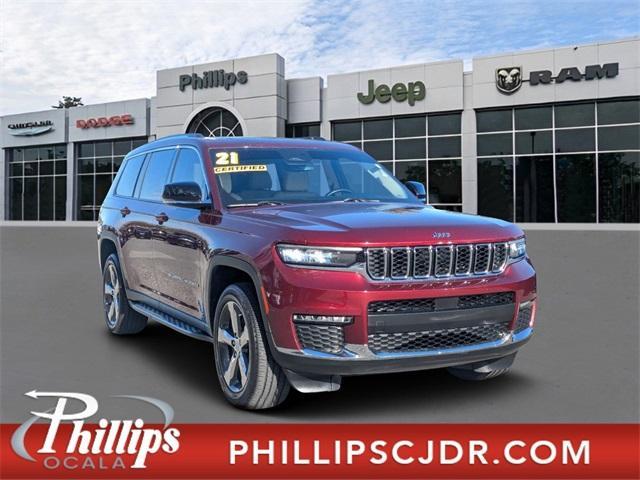 used 2021 Jeep Grand Cherokee L car, priced at $31,997