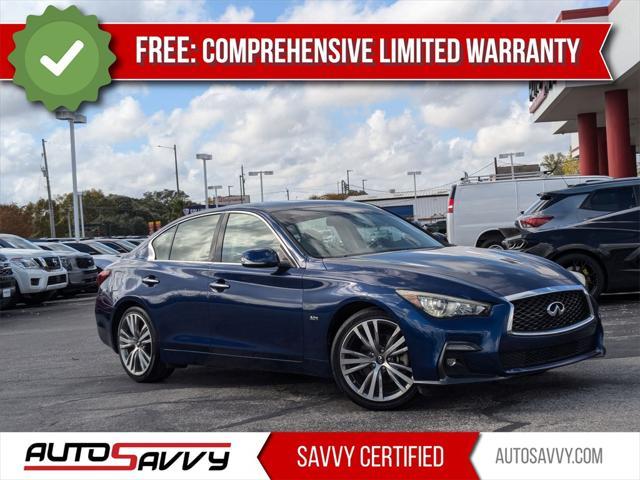 used 2018 INFINITI Q50 car, priced at $20,500