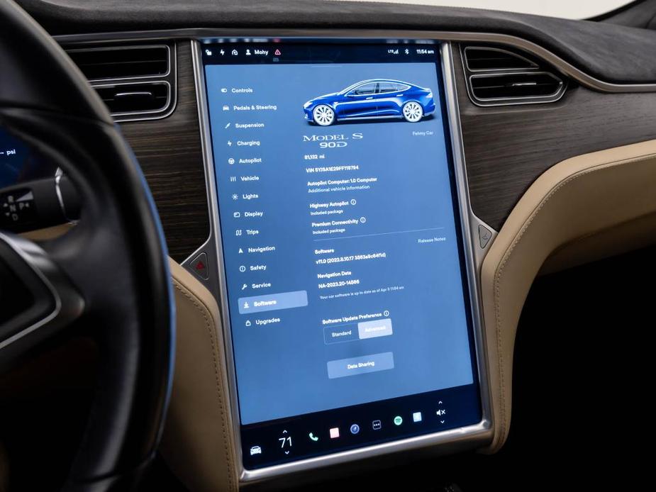 used 2015 Tesla Model S car, priced at $21,700