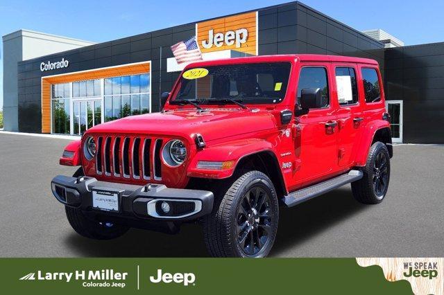 used 2021 Jeep Wrangler Unlimited 4xe car, priced at $38,791