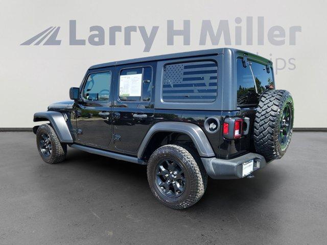 used 2021 Jeep Wrangler Unlimited car, priced at $25,580