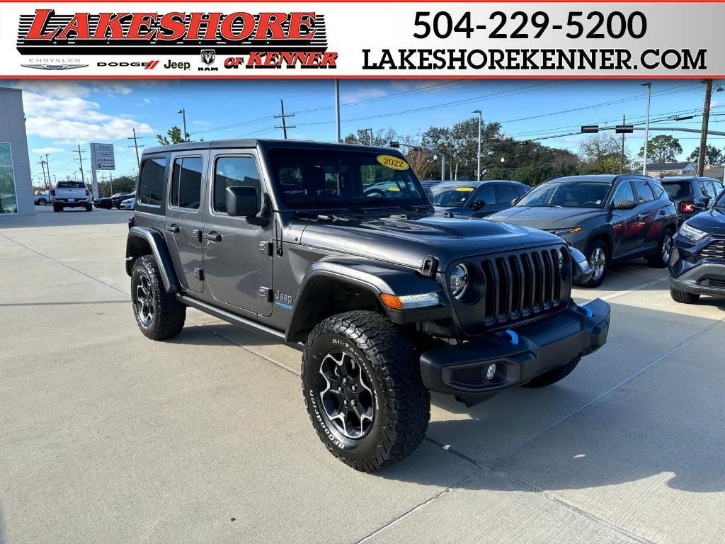 used 2022 Jeep Wrangler Unlimited 4xe car, priced at $36,974