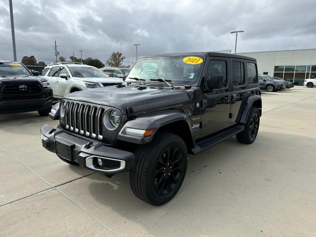 used 2021 Jeep Wrangler Unlimited 4xe car, priced at $34,443