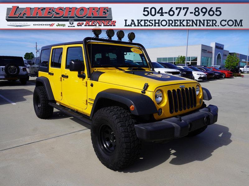 used 2015 Jeep Wrangler Unlimited car, priced at $22,874
