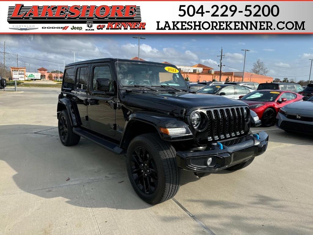 used 2021 Jeep Wrangler Unlimited 4xe car, priced at $33,986