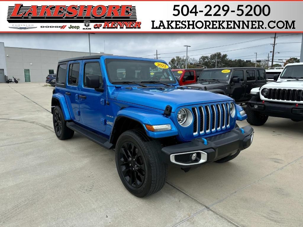 used 2022 Jeep Wrangler Unlimited 4xe car, priced at $33,434