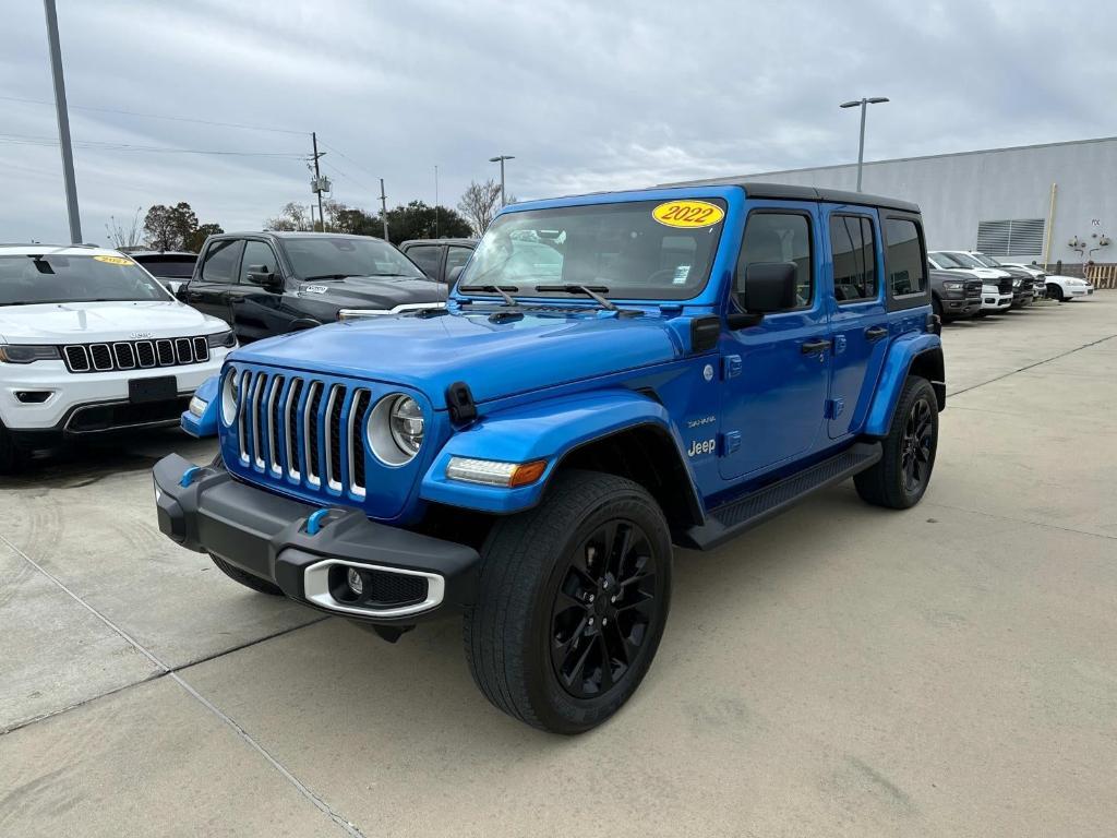 used 2022 Jeep Wrangler Unlimited 4xe car, priced at $33,434