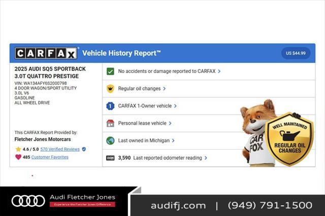 used 2025 Audi SQ5 car, priced at $69,393