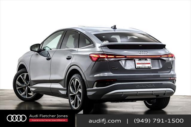 new 2025 Audi Q4 e-tron Sportback car, priced at $63,590