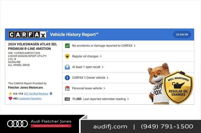 used 2024 Volkswagen Atlas car, priced at $45,894