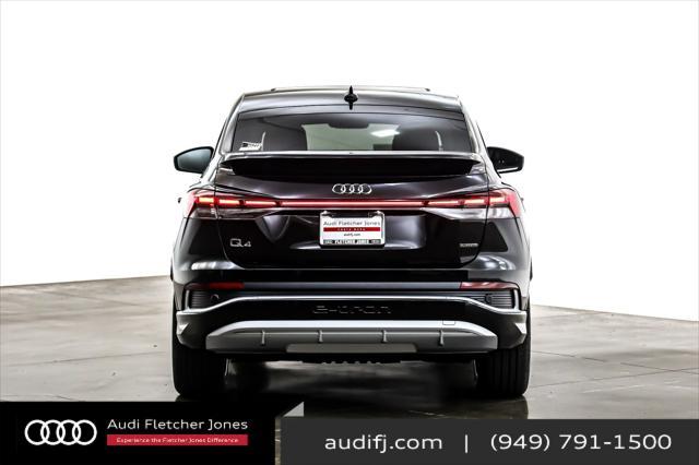 new 2025 Audi Q4 e-tron Sportback car, priced at $62,285