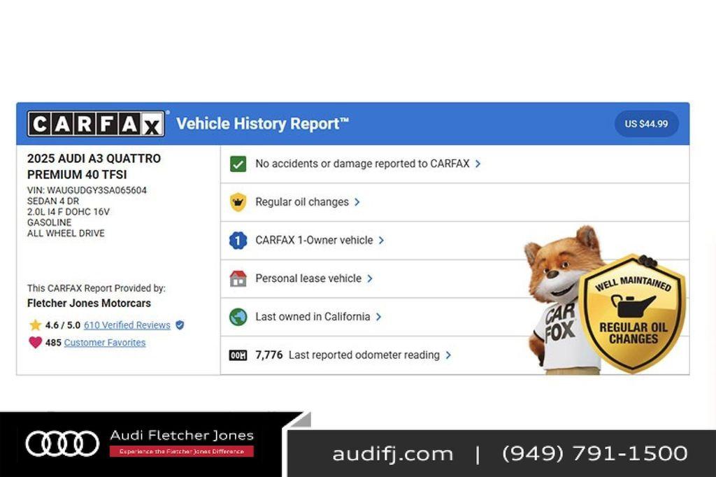 used 2025 Audi A3 car, priced at $32,894