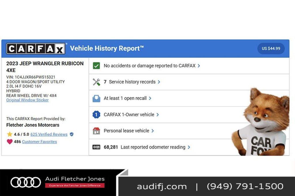 used 2023 Jeep Wrangler 4xe car, priced at $27,894