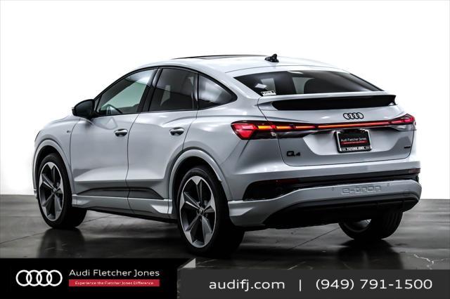 new 2025 Audi Q4 e-tron Sportback car, priced at $66,700