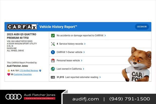 used 2023 Audi Q5 car, priced at $29,893