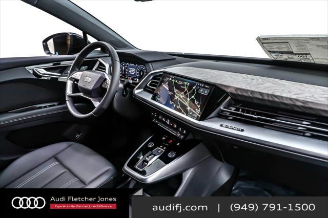 new 2025 Audi Q4 e-tron Sportback car, priced at $62,285