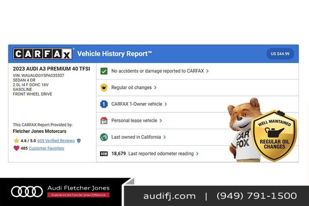 used 2023 Audi A3 car, priced at $27,894