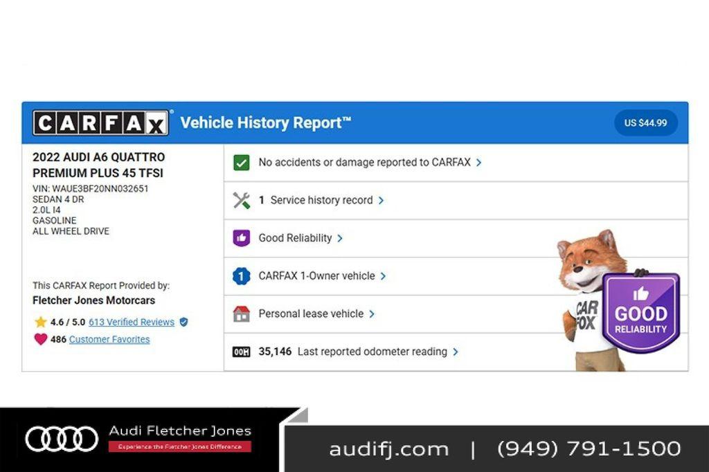 used 2022 Audi A6 car, priced at $29,891