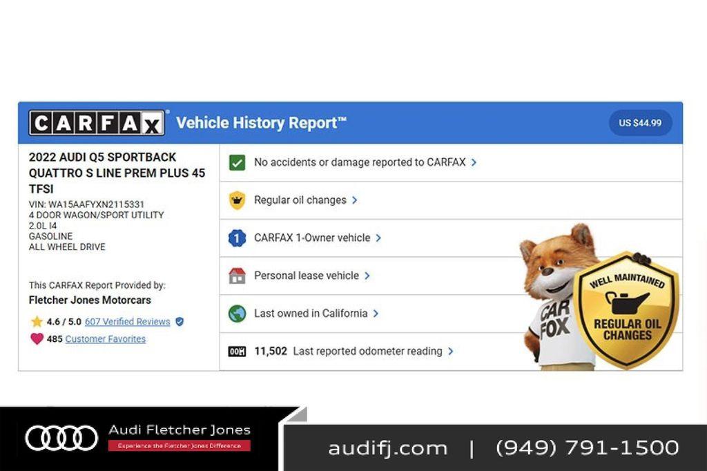 used 2022 Audi Q5 car, priced at $36,394