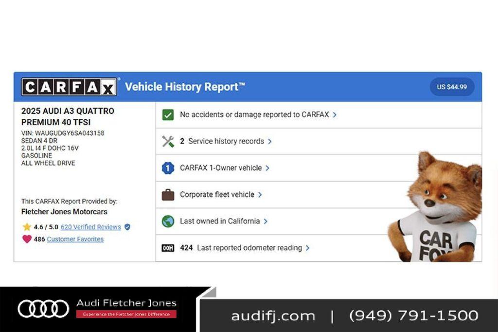 used 2025 Audi A3 car, priced at $31,893